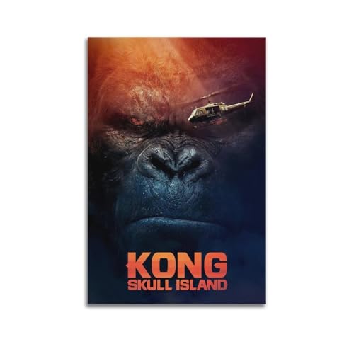 PKEUEHXTO Filmposter Kong Skull Island, dekoratives Gemälde, Leinwand, Wandposter und moderne Familienschlafzimmer-Dekoration, 40 x 60 cm PKEUEHXTO Filmposter Kong Skull Island, dekoratives Gemälde, Leinwand, Wandposter und moderne Familienschlafzimmer-Dekoration, 40 x 60 cm von PKEUEHXTO
