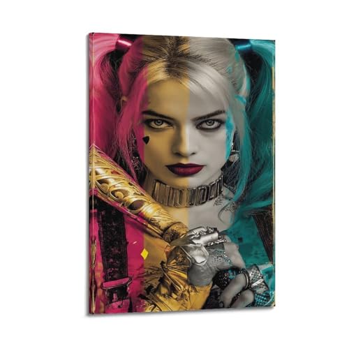 PKEUEHXTO Harley Quinn Kiss Poster, dekoratives Gemälde, Leinwand, Wandposter und moderne Familienschlafzimmer-Dekoration, 50 x 75 cm PKEUEHXTO Harley Quinn Kiss Poster, dekoratives Gemälde, Leinwand, Wandposter und moderne Familienschlafzimmer-Dekoration, 50 x 75 cm von PKEUEHXTO