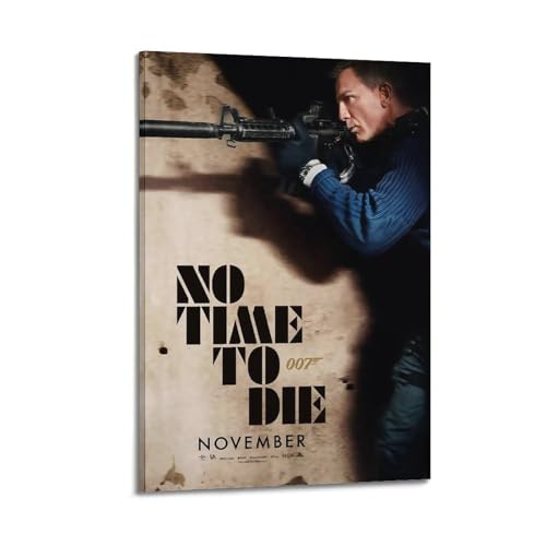 PKEUEHXTO James Bond Filmposter "No Time to Die", dekoratives Gemälde, Leinwand, Wandposter und moderne Familienschlafzimmer-Dekoration, 30 x 45 cm PKEUEHXTO James Bond Filmposter "No Time to Die", dekoratives Gemälde, Leinwand, Wandposter und moderne Familienschlafzimmer-Dekoration, 30 x 45 cm von PKEUEHXTO
