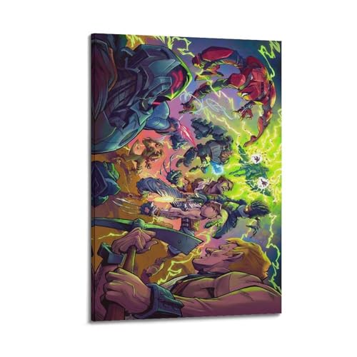 PKEUEHXTO Poster "Masters of the Universe", "Good Vs Evil", dekoratives Gemälde, Leinwand, Wandposter und moderne Familienschlafzimmer-Dekoration, 40 x 60 cm von PKEUEHXTO