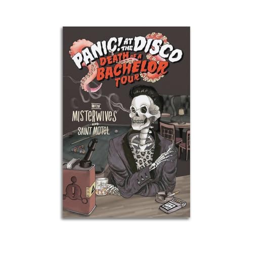 PKEUEHXTO Poster "Panic At The Disco", dekoratives Gemälde, Leinwand, Wandposter und moderne Familienschlafzimmer-Dekoration, 40 x 60 cm von PKEUEHXTO
