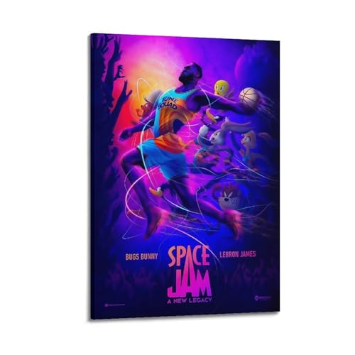 PKEUEHXTO Space Jam 2 Filmposter, dekoratives Gemälde, Leinwand, Wandposter und moderne Familienschlafzimmer-Dekoration, 50 x 75 cm PKEUEHXTO Space Jam 2 Filmposter, dekoratives Gemälde, Leinwand, Wandposter und moderne Familienschlafzimmer-Dekoration, 50 x 75 cm von PKEUEHXTO