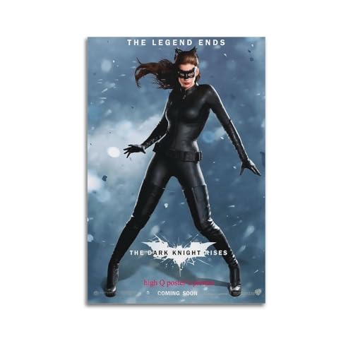 PKEUEHXTO The Dark Knight Rises, Catwoman-Poster, dekoratives Gemälde, Leinwand, Wandposter und moderne Familienschlafzimmer-Dekoration, 20 x 30 cm PKEUEHXTO The Dark Knight Rises, Catwoman-Poster, dekoratives Gemälde, Leinwand, Wandposter und moderne Familienschlafzimmer-Dekoration, 20 x 30 cm von PKEUEHXTO