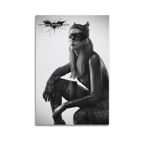 PKEUEHXTO The Dark Knight Rises – Catwoman-Poster, dekoratives Gemälde, Leinwand, Wandposter und moderne Familienschlafzimmer-Dekoration, 30 x 45 cm PKEUEHXTO The Dark Knight Rises – Catwoman-Poster, dekoratives Gemälde, Leinwand, Wandposter und moderne Familienschlafzimmer-Dekoration, 30 x 45 cm von PKEUEHXTO