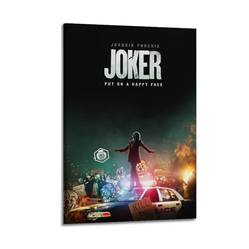 PKEUEHXTO The Joker Comic-Kunst-Poster, dekoratives Gemälde, Leinwand, Wandposter und moderne Familienschlafzimmer-Dekoration, 40 x 60 cm PKEUEHXTO The Joker Comic-Kunst-Poster, dekoratives Gemälde, Leinwand, Wandposter und moderne Familienschlafzimmer-Dekoration, 40 x 60 cm von PKEUEHXTO
