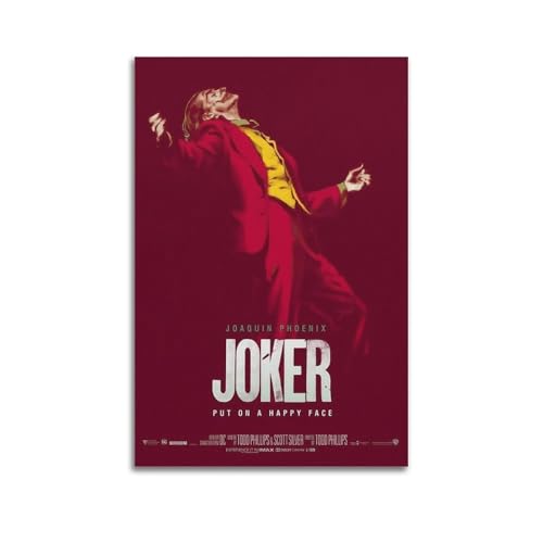PKEUEHXTO The Joker Comic-Kunst-Poster, dekoratives Gemälde, Leinwand, Wandposter und moderne Familienschlafzimmer-Dekoration, 50 x 75 cm PKEUEHXTO The Joker Comic-Kunst-Poster, dekoratives Gemälde, Leinwand, Wandposter und moderne Familienschlafzimmer-Dekoration, 50 x 75 cm von PKEUEHXTO