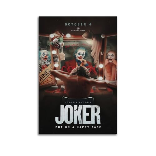 PKEUEHXTO The Joker Comic-Kunst-Poster, dekoratives Gemälde, Leinwand, Wandposter und moderne Familienschlafzimmer-Dekoration, 50 x 75 cm PKEUEHXTO The Joker Comic-Kunst-Poster, dekoratives Gemälde, Leinwand, Wandposter und moderne Familienschlafzimmer-Dekoration, 50 x 75 cm von PKEUEHXTO