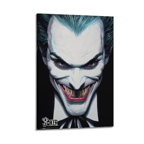 PKEUEHXTO The Joker Comic-Kunst-Poster, dekoratives Gemälde, Leinwand, Wandposter und moderne Familienschlafzimmer-Dekoration, 60 x 90 cm PKEUEHXTO The Joker Comic-Kunst-Poster, dekoratives Gemälde, Leinwand, Wandposter und moderne Familienschlafzimmer-Dekoration, 60 x 90 cm von PKEUEHXTO