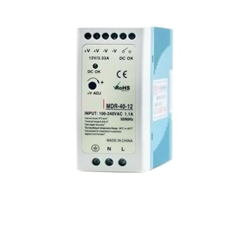 Mdr-40-12 40 W 12 V 3,4 A Netzteil auf DIN-Schiene 5 V 12 V 15 V 24 V 36 V 48 V (Farbe: 12 V_40 W) von PKHDLYEU