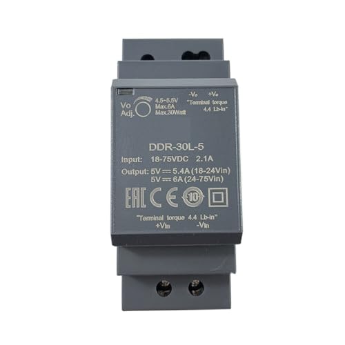 PKHDLYEU 18-75 V DC (24 V / 36 V / 48 V DC) auf 5 V 12 V 15 V 24 V DC DC auf 5 V 12 V 15 V 24 V DC Netzteil 30 W (Size : 5 V) von PKHDLYEU