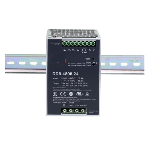 PKHDLYEU DDR-480D-12 DC 400 W 12 V auf DIN-Schiene 67,2 ~ 154 V DC auf 12 V DC 33,4 A Wechselstromwandler 400 W PKHDLYEU DDR-480D-12 DC 400 W 12 V auf DIN-Schiene 67,2 ~ 154 V DC auf 12 V DC 33,4 A Wechselstromwandler 400 W von PKHDLYEU