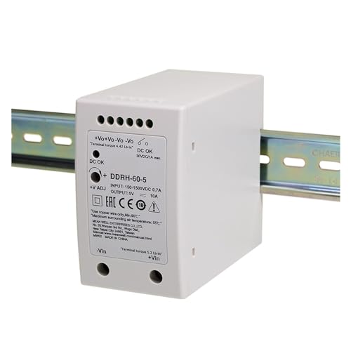PKHDLYEU DDRH-60-5 DC 150-1500 V DC auf 5 V DC 10 A DIN-Schienen-DC-Wandler 50 W großer Eingang PKHDLYEU DDRH-60-5 DC 150-1500 V DC auf 5 V DC 10 A DIN-Schienen-DC-Wandler 50 W großer Eingang von PKHDLYEU