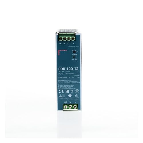 PKHDLYEU EDR-120-12 120 W 12 V DIN-Schienen-Schaltnetzteil 110 V/220 V AC auf 12 V DC 10 A PKHDLYEU EDR-120-12 120 W 12 V DIN-Schienen-Schaltnetzteil 110 V/220 V AC auf 12 V DC 10 A von PKHDLYEU