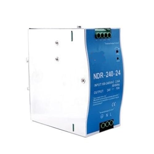 PKHDLYEU EDR-240 NDR-240 Industrielle DIN-Schienen-Schaltnetzteil 240W 12V 24V 48V AC/DC EDR-240-24 Einzelausgangs-Stromquelle (Color : NDR-240, Size : 48V) von PKHDLYEU