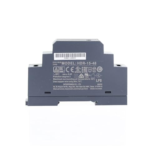 PKHDLYEU HDR-15-48 15W 48V 110V/220V AC auf 48V DC 0,32A Dünne Stufenform auf DIN-Schiene Isoliert LPS CE UL von PKHDLYEU