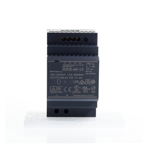 PKHDLYEU HDR-60-15 Schaltnetzteil 60W 15V 110V/220V AC zu 15V DC 4A DIN-Schiene Stufenform Ultradünn Isoliert LPS CE UL PKHDLYEU HDR-60-15 Schaltnetzteil 60W 15V 110V/220V AC zu 15V DC 4A DIN-Schiene Stufenform Ultradünn Isoliert LPS CE UL von PKHDLYEU