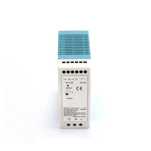 PKHDLYEU Industrielles AC/DC-Netzteil auf DIN-Schiene MDR-60-24 60W 5V 12V 15V 24V 36V 48V Einzelausgang (Größe :12V) von PKHDLYEU