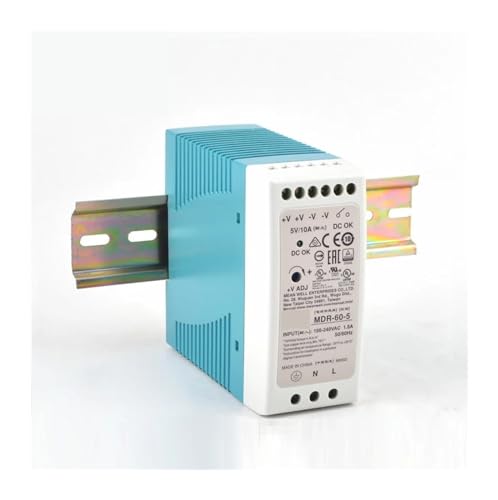 PKHDLYEU MDR-60 60W Einzelausgang 5V 12V 15V 24V Schaltnetzteil auf DIN-Schiene AC/DC MDR-60 60W Einzelausgang 5V 12V 15V 24V DIN-Schiene (Größe : MDR-60-48V) von PKHDLYEU