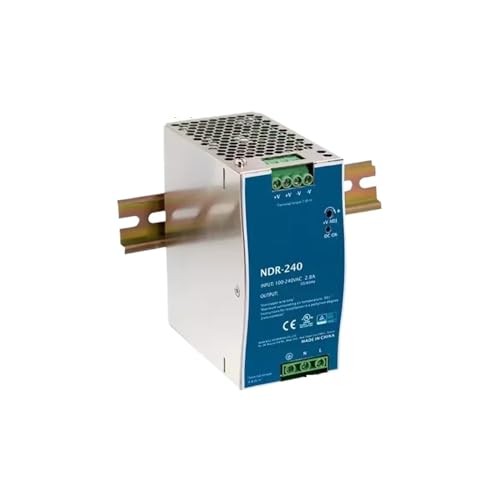 PKHDLYEU NDR-240-24 NDR-240-48 Schaltnetzteil 240 W / 24 V / 10 A DC Ausgang PFC ultradünner Schienentyp (Größe : NDR-240-24V) von PKHDLYEU