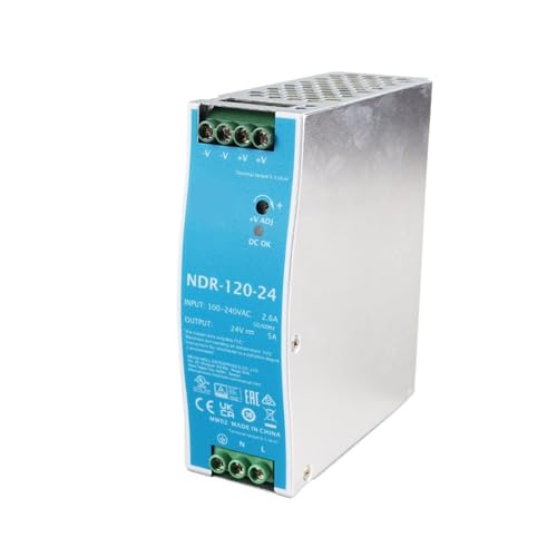 PKHDLYEU Schaltnetzteil auf DIN-Schiene mit Ausgang 120 W 24 V Serie NDR für industrielle Steuerungssysteme PKHDLYEU Schaltnetzteil auf DIN-Schiene mit Ausgang 120 W 24 V Serie NDR für industrielle Steuerungssysteme von PKHDLYEU