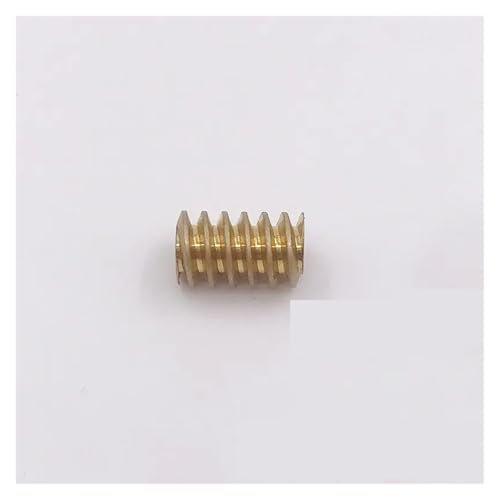 PKNVKZIDK 0.5 Modulus 10mm Metal Copper Gear 1.98mm Aperture Copper Worm Spindle Gear for 2mm 2.3mm 3mm Electronic Starter Shaft von PKNVKZIDK
