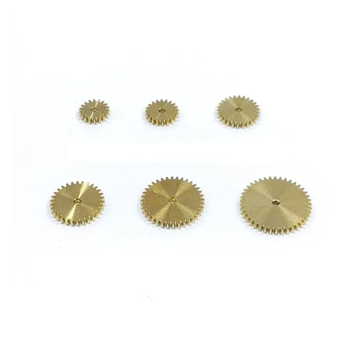 PKNVKZIDK 0.5M Modulus Teeth Copper Brass Gear Metal Transmission Pinion Gear Fit 2mm Electronic Starter Shaft Hole 1.98_26T von PKNVKZIDK