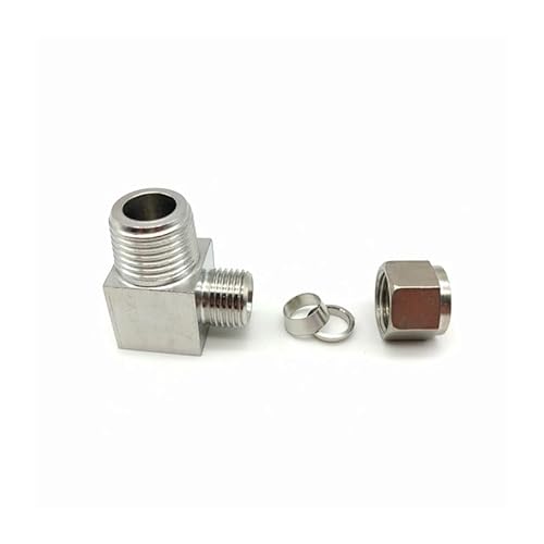PKNVKZIDK 1PC 304 Stainless Steel Double Ferrule Elbow 12mm Tube to 1/4" 90 Degree Right Angle Male Thread Fitting PKNVKZIDK 1PC 304 Stainless Steel Double Ferrule Elbow 12mm Tube to 1/4" 90 Degree Right Angle Male Thread Fitting von PKNVKZIDK