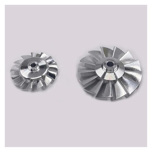 PKNVKZIDK 27mm / 38mm CNC high-Precision Aluminum Impeller 3mm / 4mm Hole for High Speed 100000RPM Ducted Fan Blade B von PKNVKZIDK