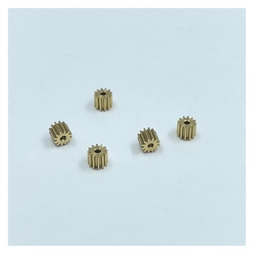 PKNVKZIDK 5pcs 0.25 Modulus Teeth Brass Metal Copper Gear for Toy Car Spindle 1mm Shaft 11T von PKNVKZIDK