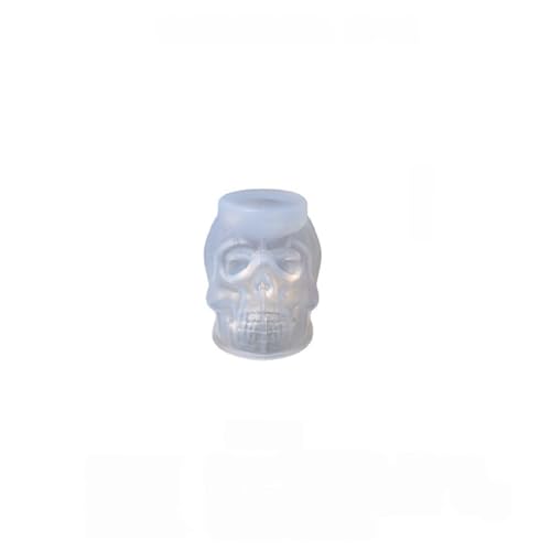 Silikonform mit Totenkopf- und Halloween-Harzformen-Set – Premium-Tannenzapfen-Kerzenformen zur Kerzenherstellung, Moldes de Silicona para Velas DIY Weihnachtsbasteln, Heimdekoration, Geschenkset, 2 von PKRANZYHKAL