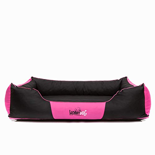 HobbyDog Hundebett Hundekorb Hundesofa für Haustier Mittlere Hunde Waschbar - Comfort XL - Rosa von Hobbydog