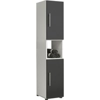 Flandu Badschrank hoch hoch WeißSchwarz 56-913687 von PKline