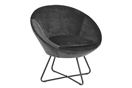 PKline Sessel Cenna dunkelgrau schwarz Polstersessel Wohnzimmer Clubsessel Lounge von PKline