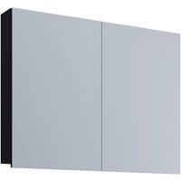 VCB1 Bad Wandschrank m Spiegel Spiegelschrank 80 cm Schwarz 56-914461 von PKline