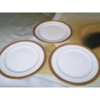 Vintage Goa Limoge France 7 1/4 Zoll Gold Getrimmt Brot/Dessert Plaes von PKsLoft