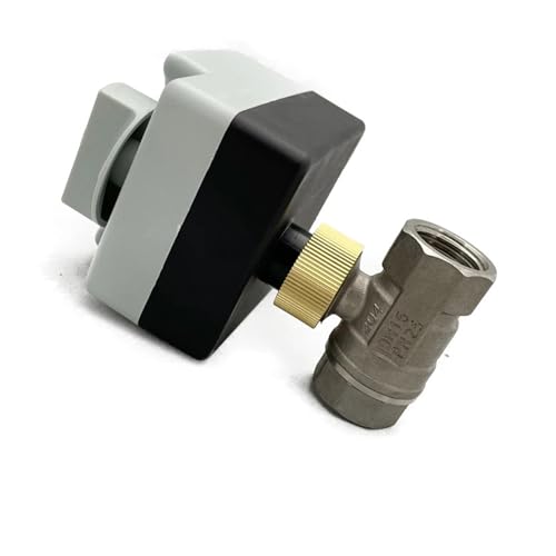 PLACKE 1/2" 3/4" 1" Edelstahl Motorkugelhahn 220V Dreidraht Zweipunktsteuerung Messing Elektrischer Kugelhahn mit manuellem Schalter(1") von PLACKE