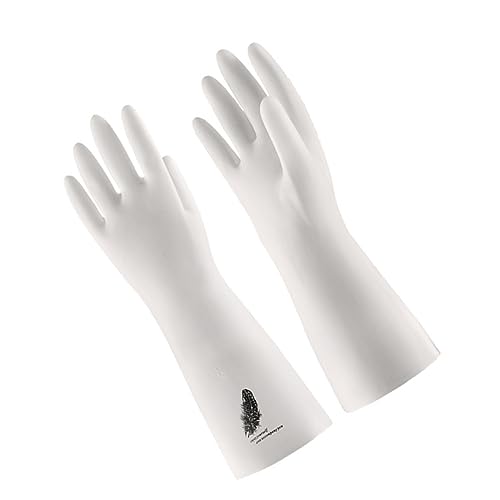 PLAFOPE 1 Paar Geschirrspülhandschuhe Haushaltshandschuhe Wasserdichte Dünne Küchenhandschuhe Weiß PLAFOPE 1 Paar Geschirrspülhandschuhe Haushaltshandschuhe Wasserdichte Dünne Küchenhandschuhe Weiß von PLAFOPE