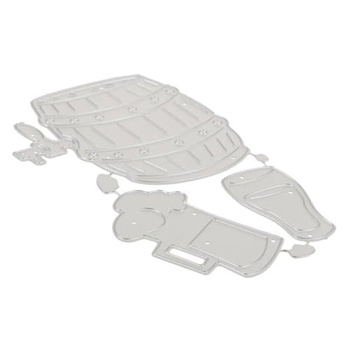 PLAFOPE 1 Satz Metall Schneidform für DIY Karten Einzigartige Bierbecher Design für Scrapbooking und Prägung Langlebigem Kohlenstoffstahl für Verschiedene Anlässe von PLAFOPE