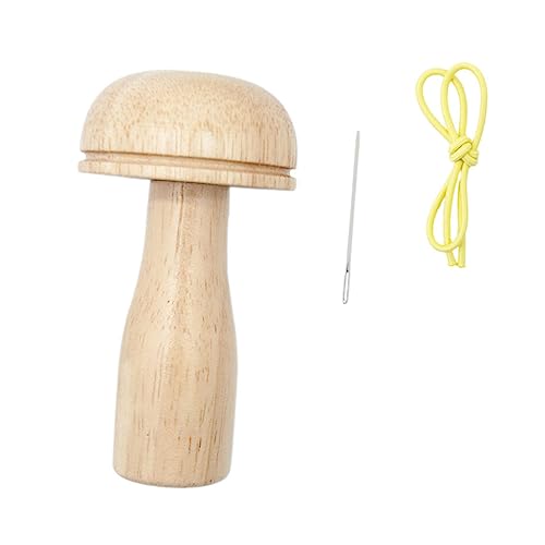 PLAFOPE Strickwerkzeug Pilz-stopf- Und Flickwerkzeug Nähreparatur Aus Holz Löwenmähne Für Bastelbegeisterte von PLAFOPE
