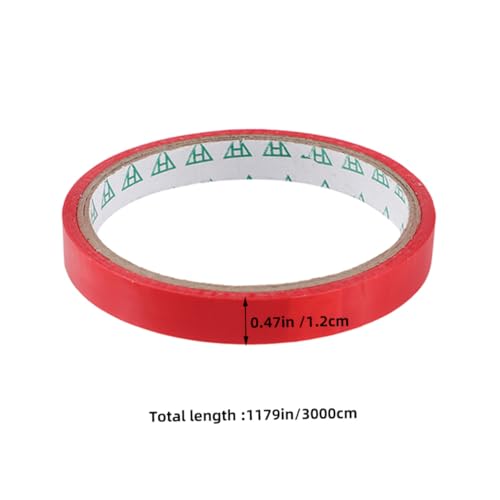 PLAFOPE 10 Rollen Verschlussband Rot für Supermarkt zubehör Stark Haftendes Verpackungsband für Beutelverschluss Vielseitig Einsetzbar für Verpackungs Bindemaschinen von PLAFOPE