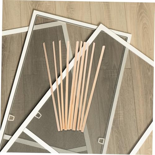 PLAFOPE 10 Stk Teiliges Dreieckiges Unlackierte Holzleisten für Fensterrahmen dekoration DIY Trim für Innen Außenbereich Langlebige Holzzierleisten für Wohnräume von PLAFOPE