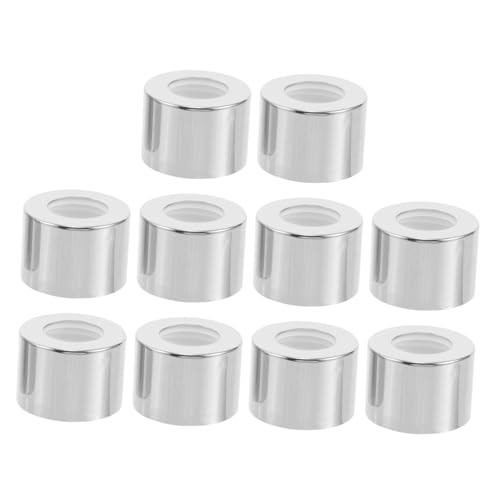 PLAFOPE 10 Stück Teiliges Aromatherapie Glasflaschen Ersatzkappen DIY Duftflaschen Verschluss Thread Silber Kompatibel für Zuhause Büro Auto PLAFOPE 10 Stück Teiliges Aromatherapie Glasflaschen Ersatzkappen DIY Duftflaschen Verschluss Thread Silber Kompatibel für Zuhause Büro Auto von PLAFOPE