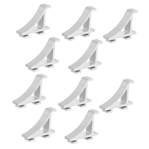 PLAFOPE 10 Stück Teiliges Edelstahl Regalhalter Gefrierschrank Kühlschrank Halteclips Aluminium Kühlschrank Regalstütze Praktische Lagerlösung für Gefrierfach und Kühlschrankregale PLAFOPE 10 Stück Teiliges Edelstahl Regalhalter Gefrierschrank Kühlschrank Halteclips Aluminium Kühlschrank Regalstütze Praktische Lagerlösung für Gefrierfach und Kühlschrankregale von PLAFOPE