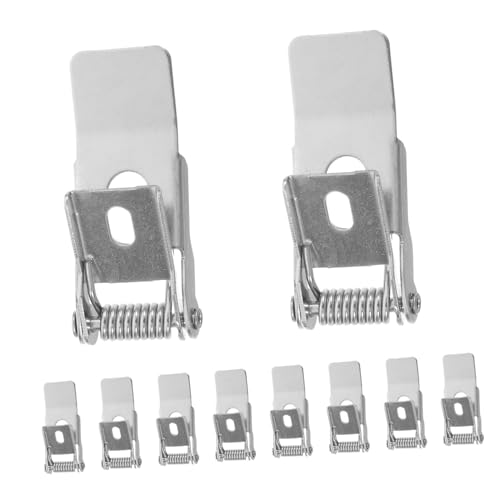PLAFOPE 10 Stück Teiliges Federspannclips aus Eisen für Einbaustrahler und Deckenspots Stabile Befestigung Langlebig Kompatibel mit LED Downlights und Einbauleuchten Einfache Montage von PLAFOPE