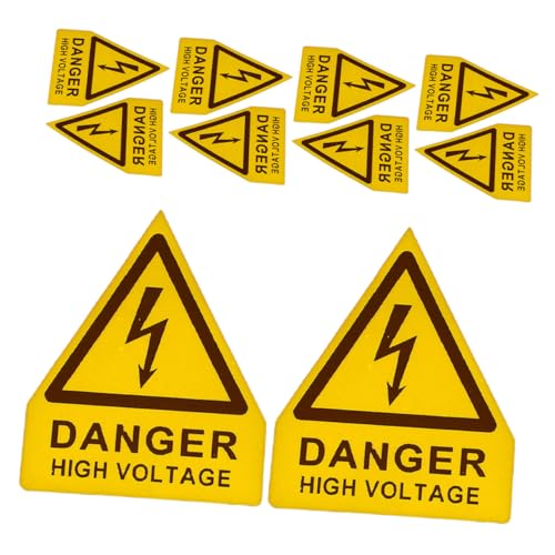 PLAFOPE 10 Stück Teiliges Hochspannungs warnaufkleber PVC Selbstklebend Elektrische Sicherheitszeichen für Maschinen und Geräte Langlebige Warnetiketten zur Gefahrenkennzeichnung PLAFOPE 10 Stück Teiliges Hochspannungs warnaufkleber PVC Selbstklebend Elektrische Sicherheitszeichen für Maschinen und Geräte Langlebige Warnetiketten zur Gefahrenkennzeichnung von PLAFOPE