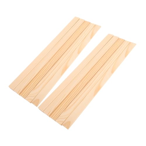 PLAFOPE 10 Stück Teiliges Holzleisten für Töpfern Anfänger Nachhaltige Pinienholz Führungsschienen für Präzises Tonplatten Nivellieren Vielseitiges Werkzeug für Polymer Clay Bastelmaterial von PLAFOPE
