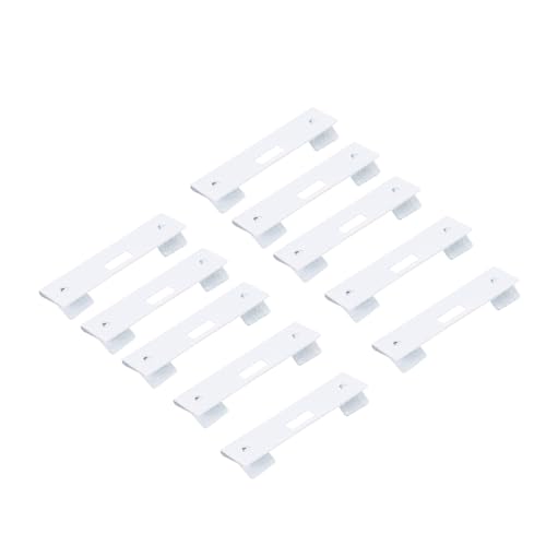 PLAFOPE 10 Stück Teiliges Jalousie Reparaturclips Weiß Metall Fensterläden Ersatzteile Stabile Befestigung für Lamellen Gardinenzubehör für Haushalt und Reparatur von PLAFOPE