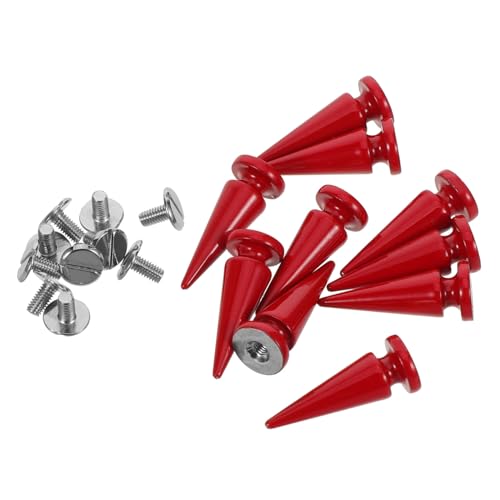 PLAFOPE 10 Stück Teiliges Metal Spike Rivets mit Schrauben Kleine Baumförmige Punk Nieten Stabile Metallspitzen für DIY Leder Kleidung Schuhe Taschen Zubehör von PLAFOPE
