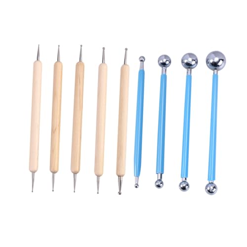 PLAFOPE 10 Stück Teiliges Modellierwerkzeug Set aus Edelstahl mit Doppelendigen Indentations und Punktierwerkzeugen für Keramik Polymer Clay DIY Töpferarbeiten Geeignet für Feine Details PLAFOPE 10 Stück Teiliges Modellierwerkzeug Set aus Edelstahl mit Doppelendigen Indentations und Punktierwerkzeugen für Keramik Polymer Clay DIY Töpferarbeiten Geeignet für Feine Details von PLAFOPE