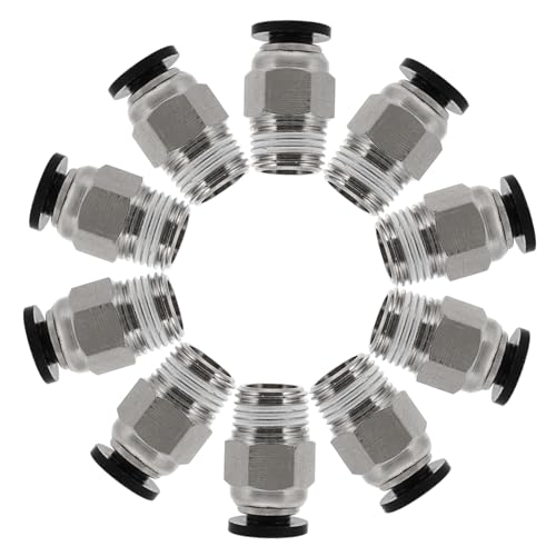 PLAFOPE 10 Stück Teiliges Pneumatische Rohrverbinder aus Vernickeltem Kupfer Gerader Schnellsteckverbinder mit Außengewinde Push to connect Fittings Drucker DIY anwendungen Installieren PLAFOPE 10 Stück Teiliges Pneumatische Rohrverbinder aus Vernickeltem Kupfer Gerader Schnellsteckverbinder mit Außengewinde Push to connect Fittings Drucker DIY anwendungen Installieren von PLAFOPE